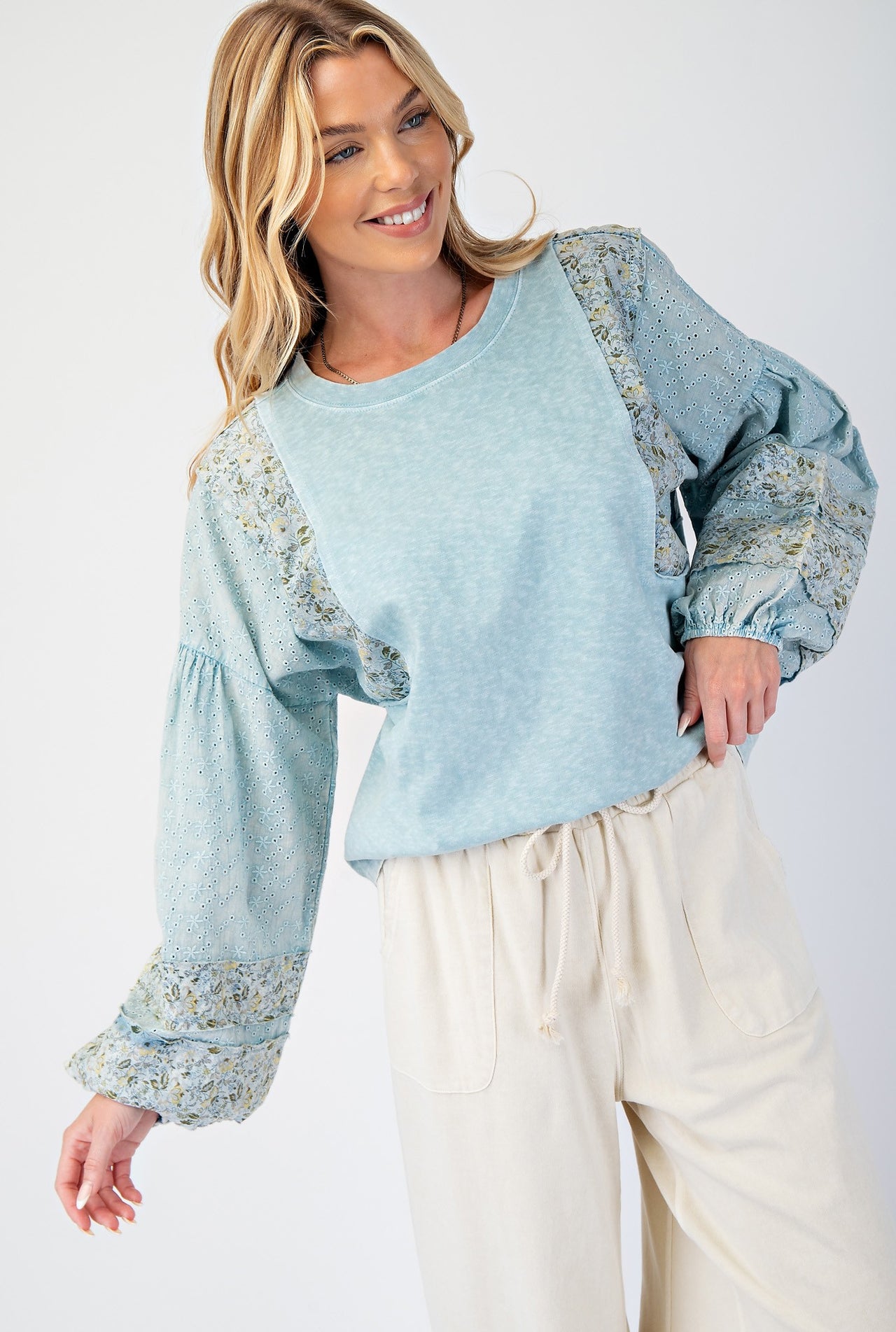 The Melissa Mix Cotton Slub Top