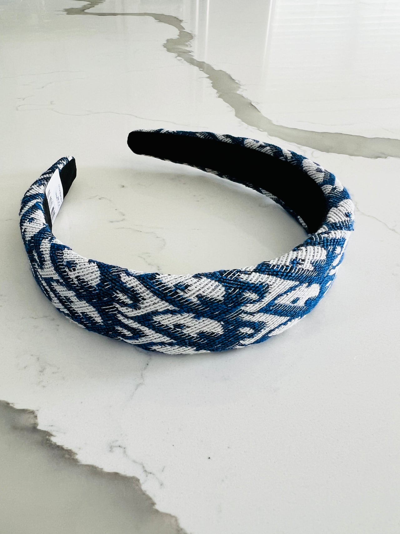 Blue and White Headband