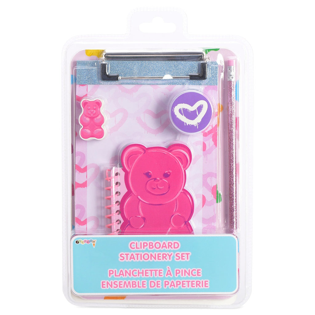 IScream Gummy Bear Clipboard Stationery Set