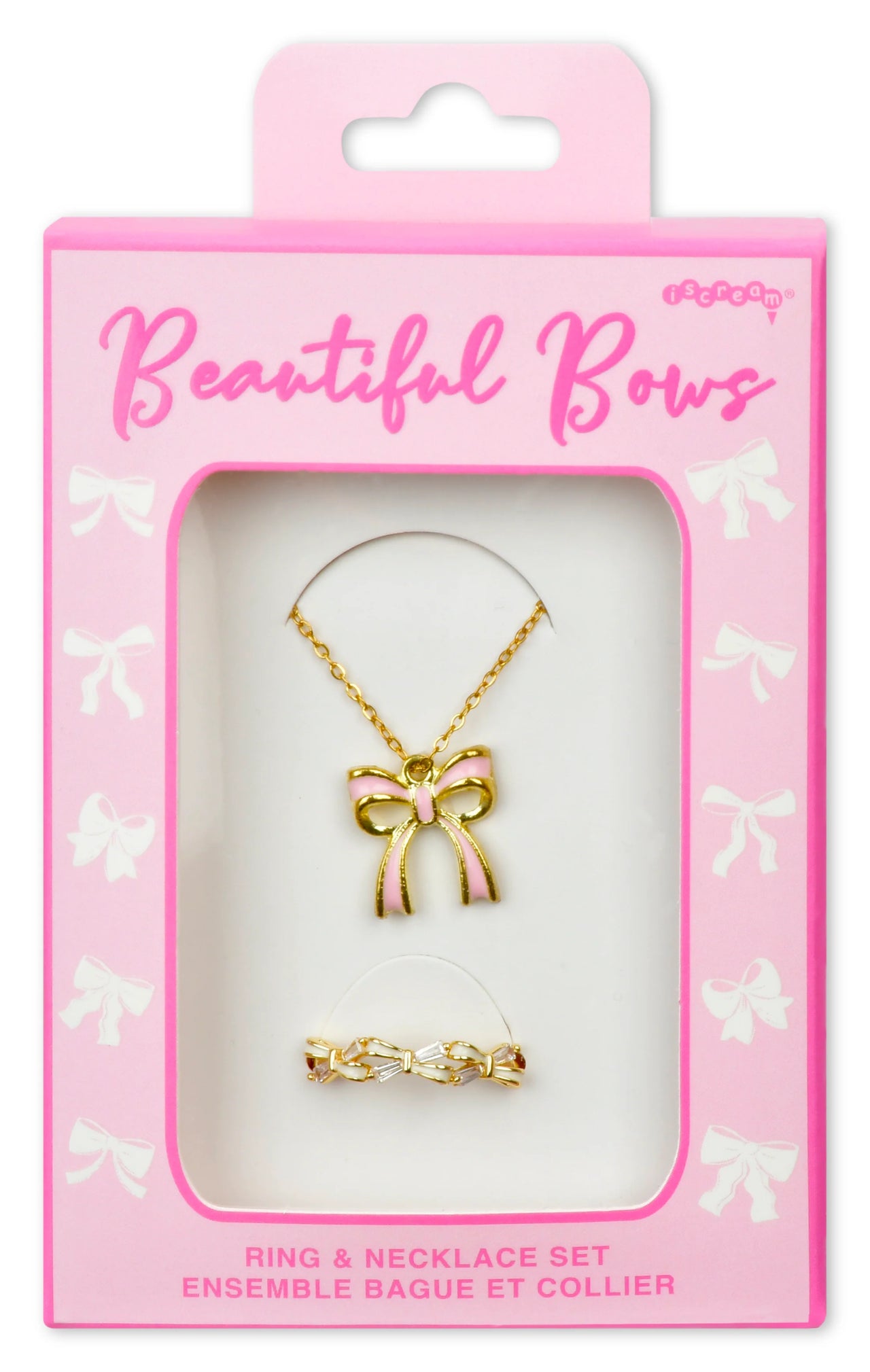 IScream Beautiful Bows Ring snd Necklace Set