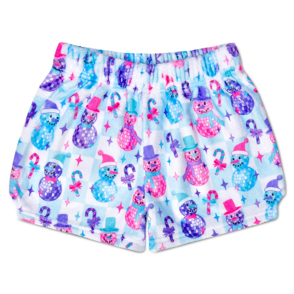 IScream Disco Snowman Plush Shorts