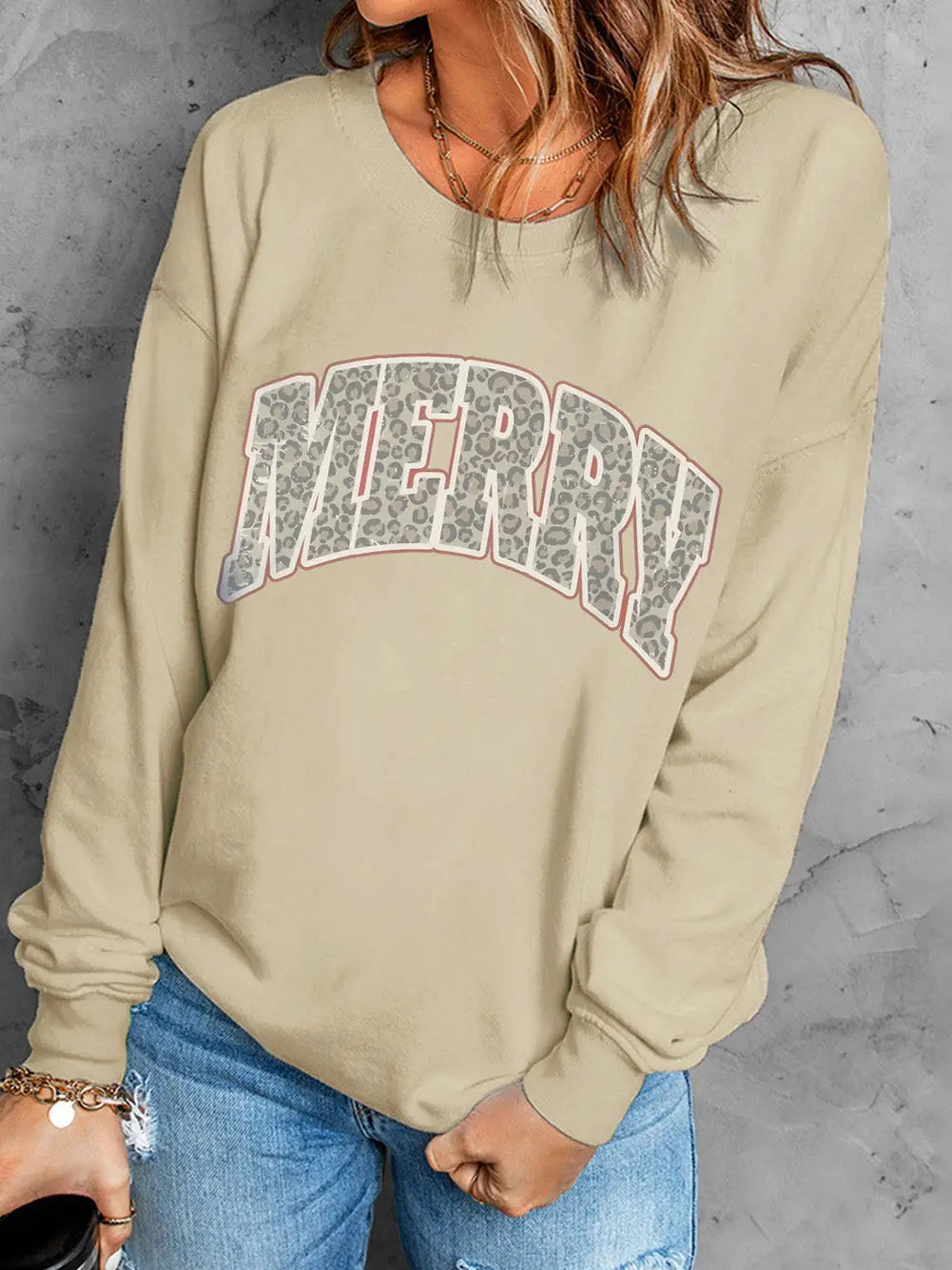 Merry Leopard Pullover