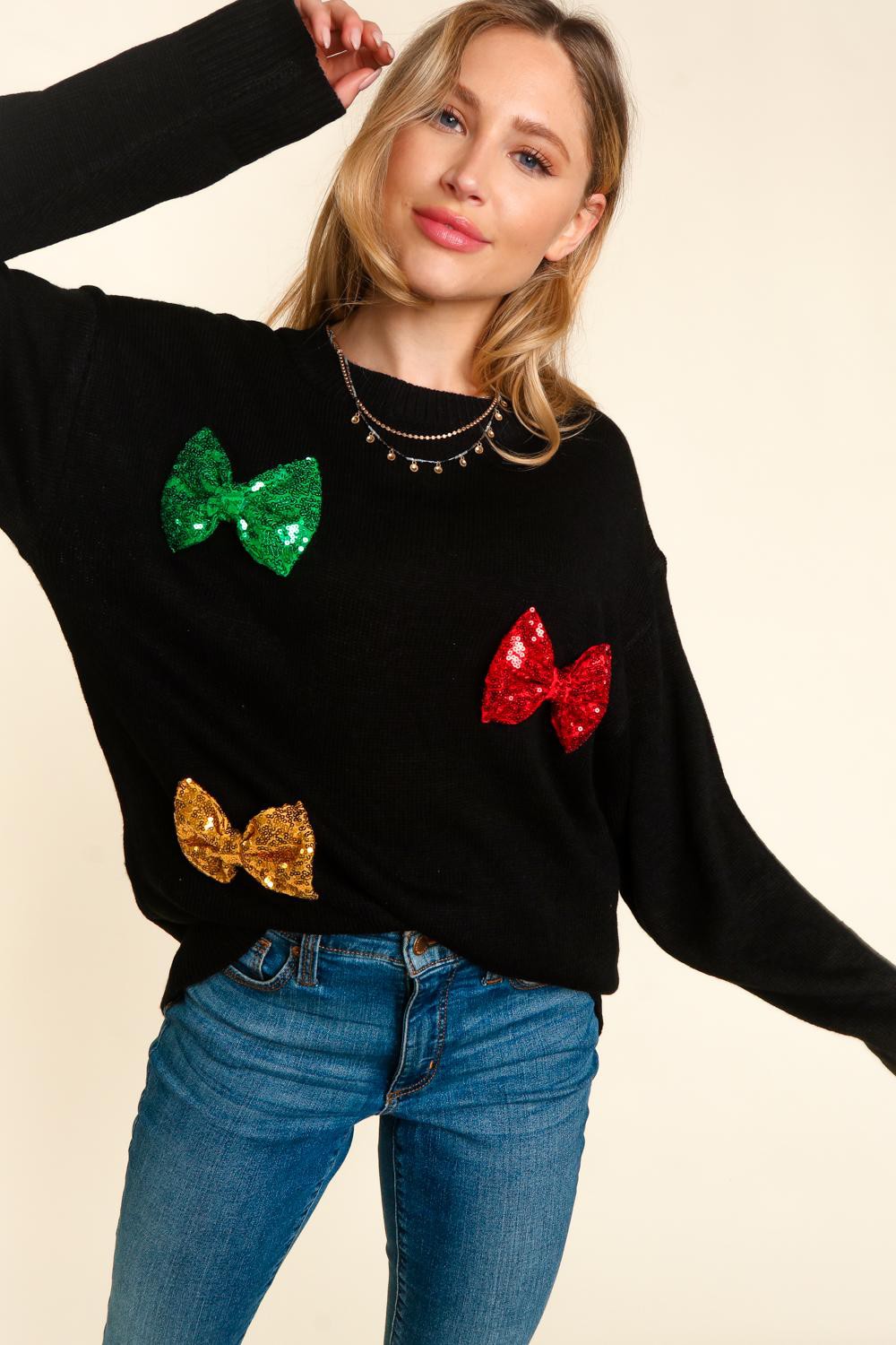 Holiday Bow Sweater