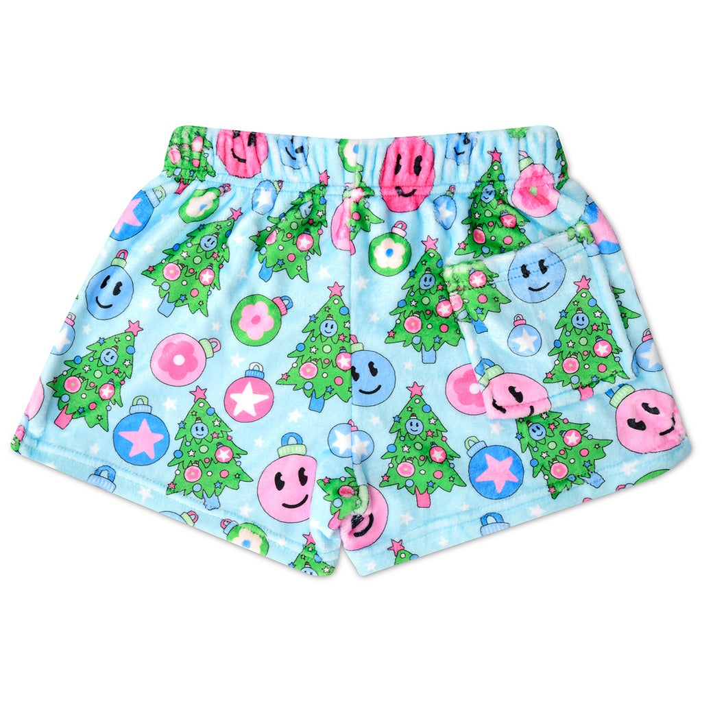 IScream Groovy Holiday Plush Shorts