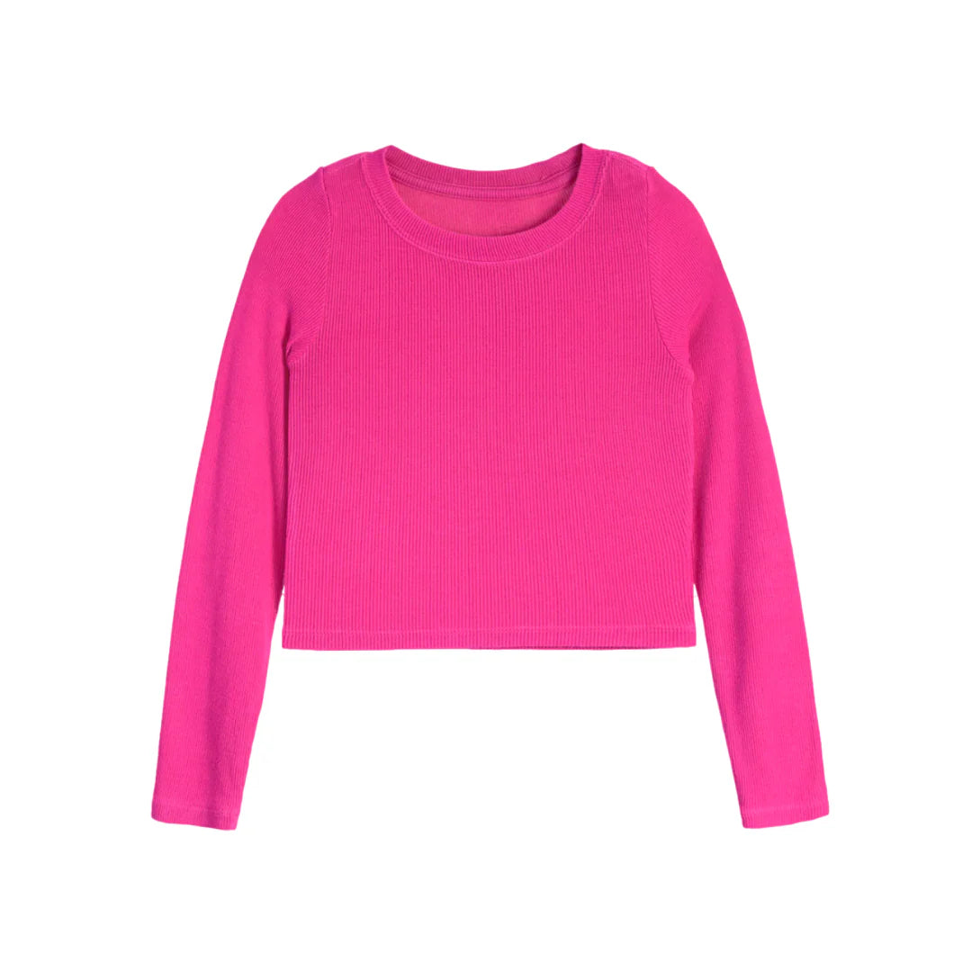 Long Sleeve Seamless Rib Top