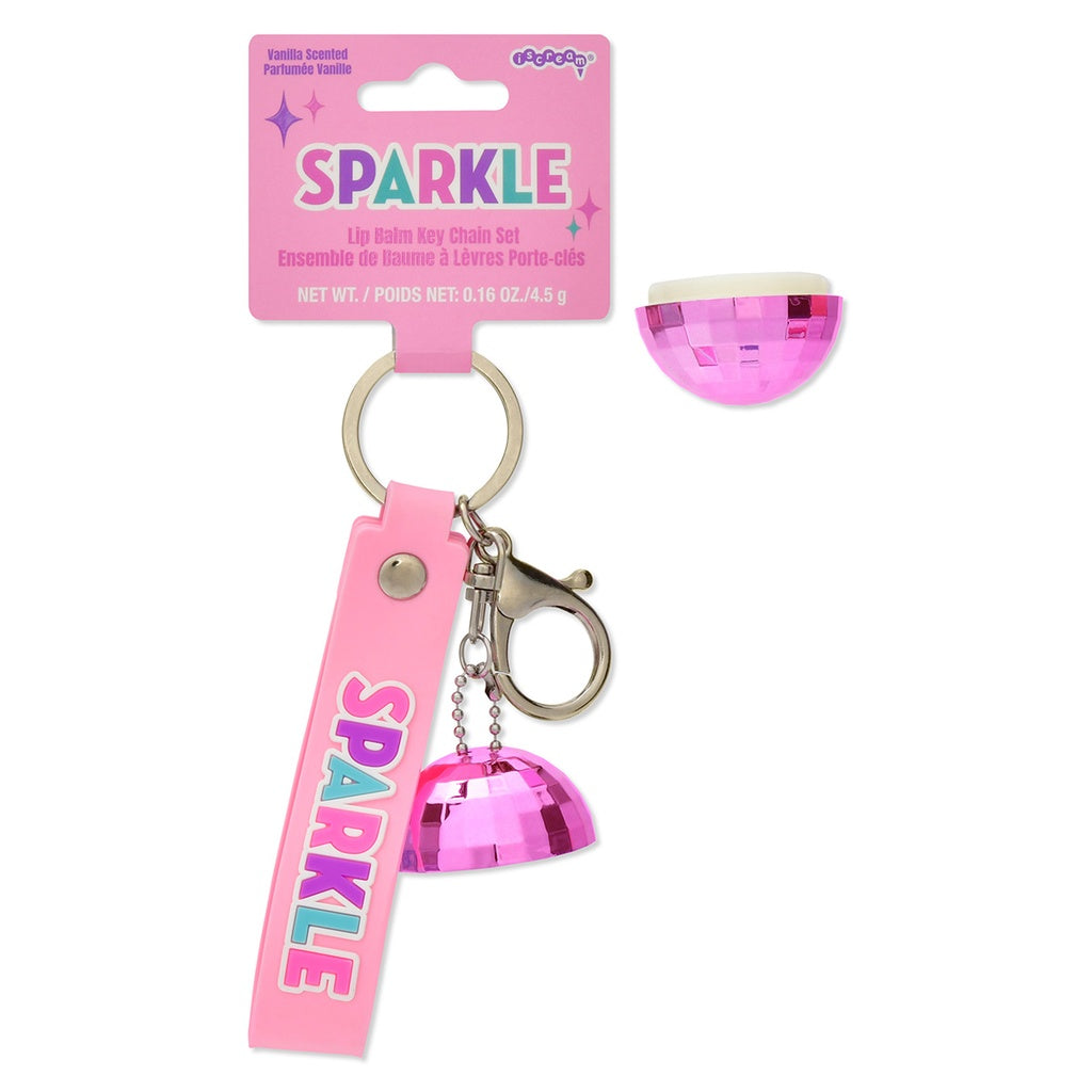 IScream Sparkle Lip Balm Key Chain Set