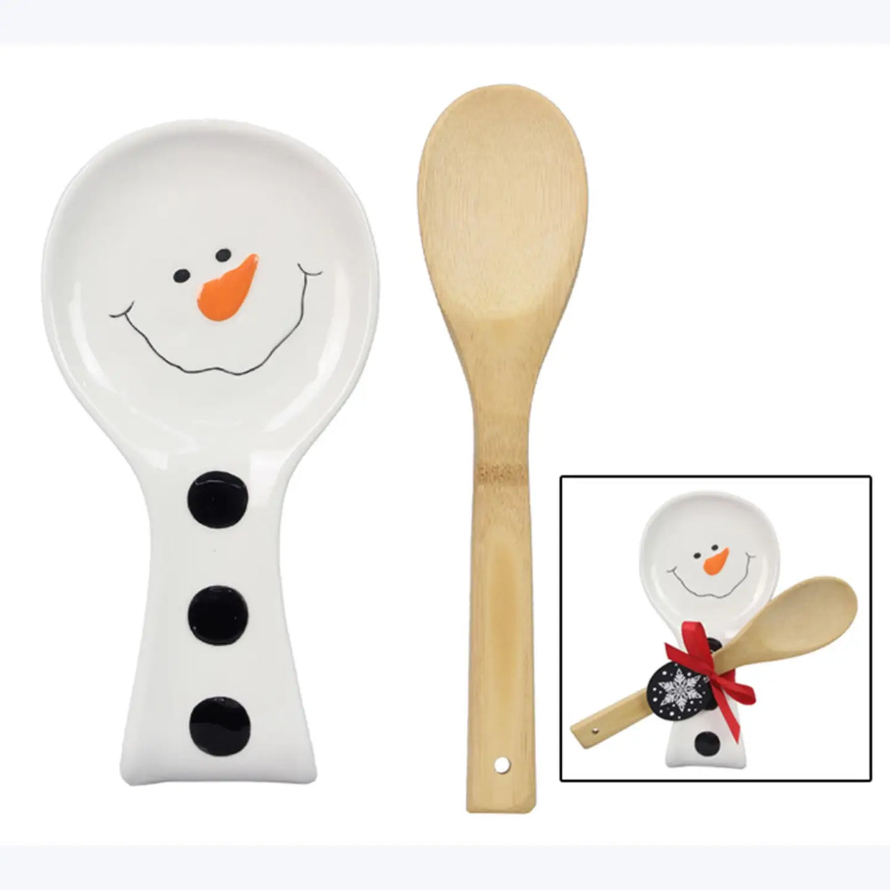 Snowman Spoon Rest Set