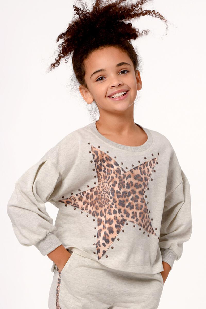 Hannah Banana Leopard Star Sweatshirt