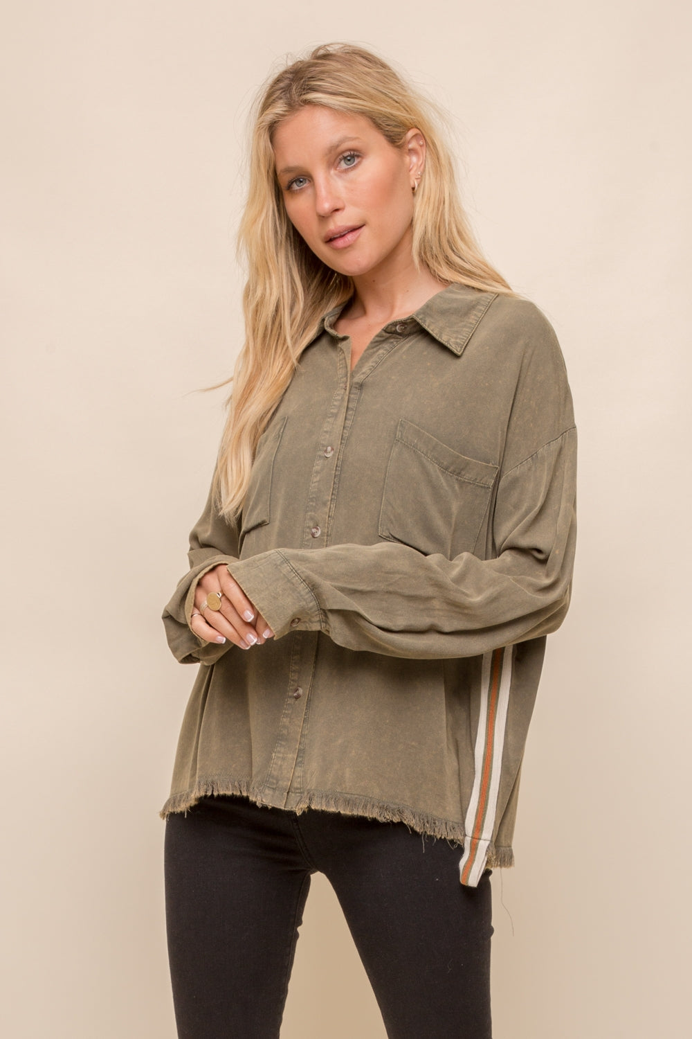 Hem & Thread Button Down Top