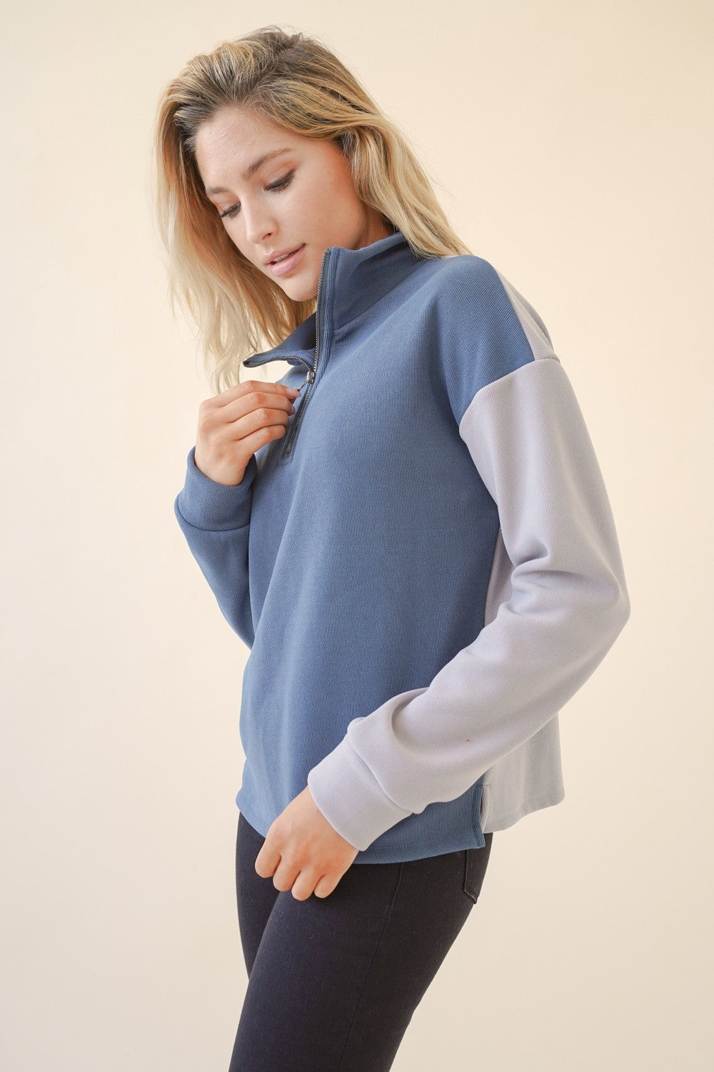 The Helen Half Zip Top