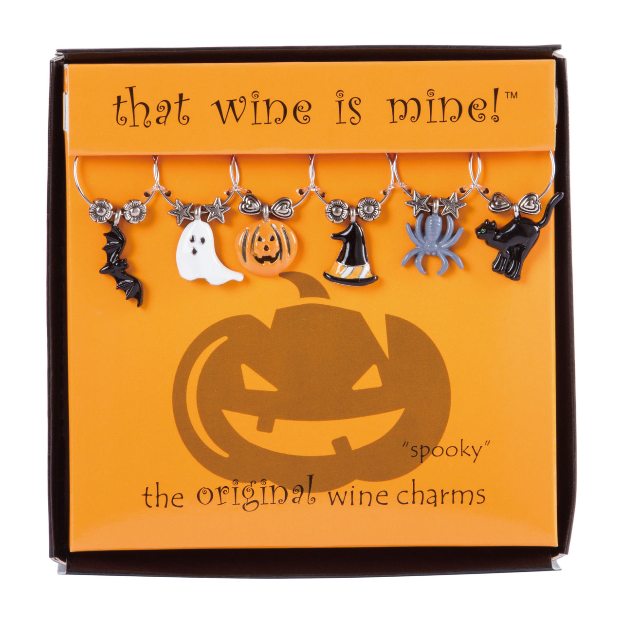 6 Piece Halloween Wine Charm Set