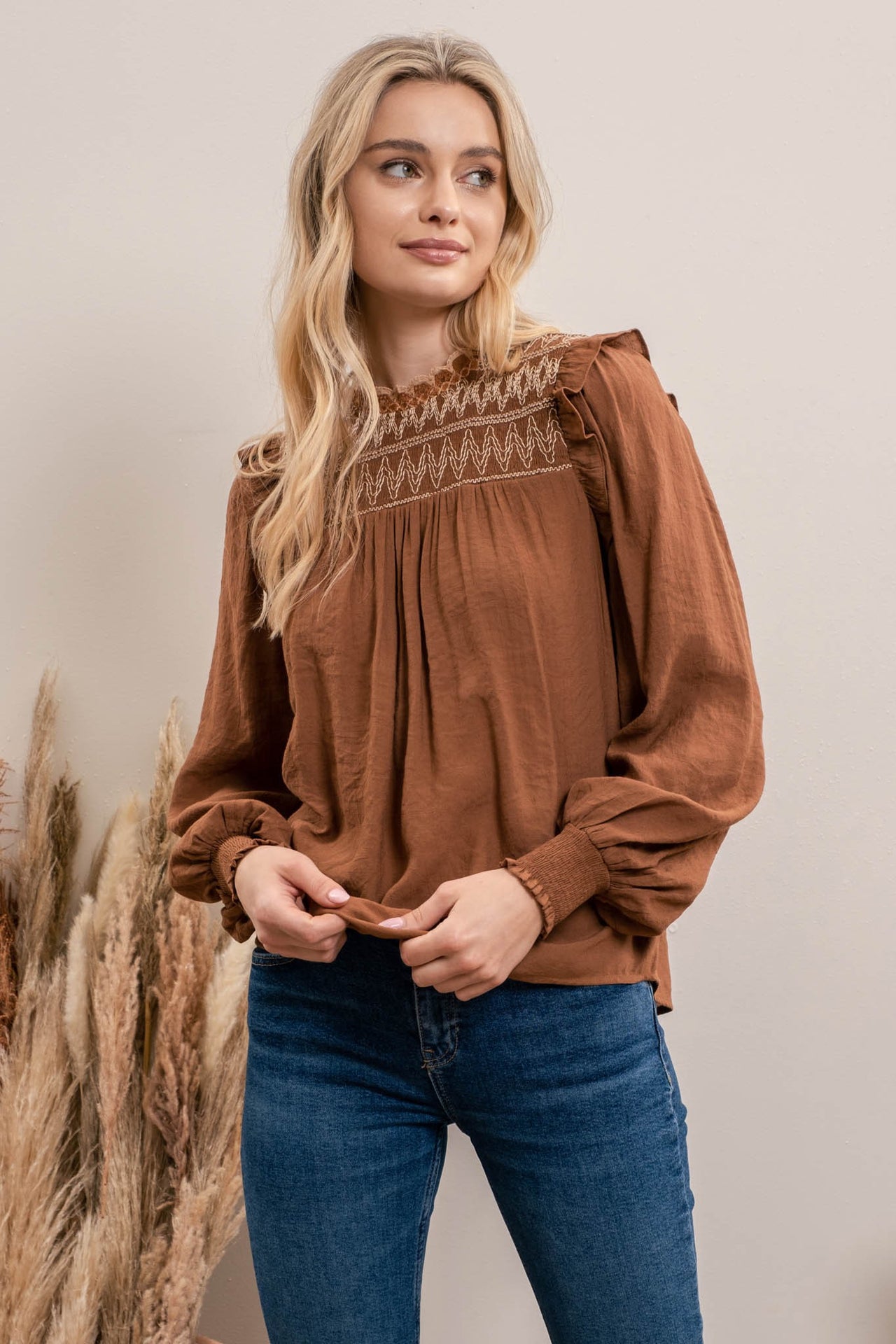 Maddie Mock Neck Top