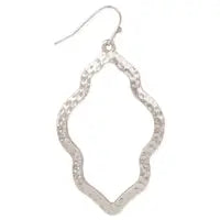 Silver Hammered Moroccan Earring