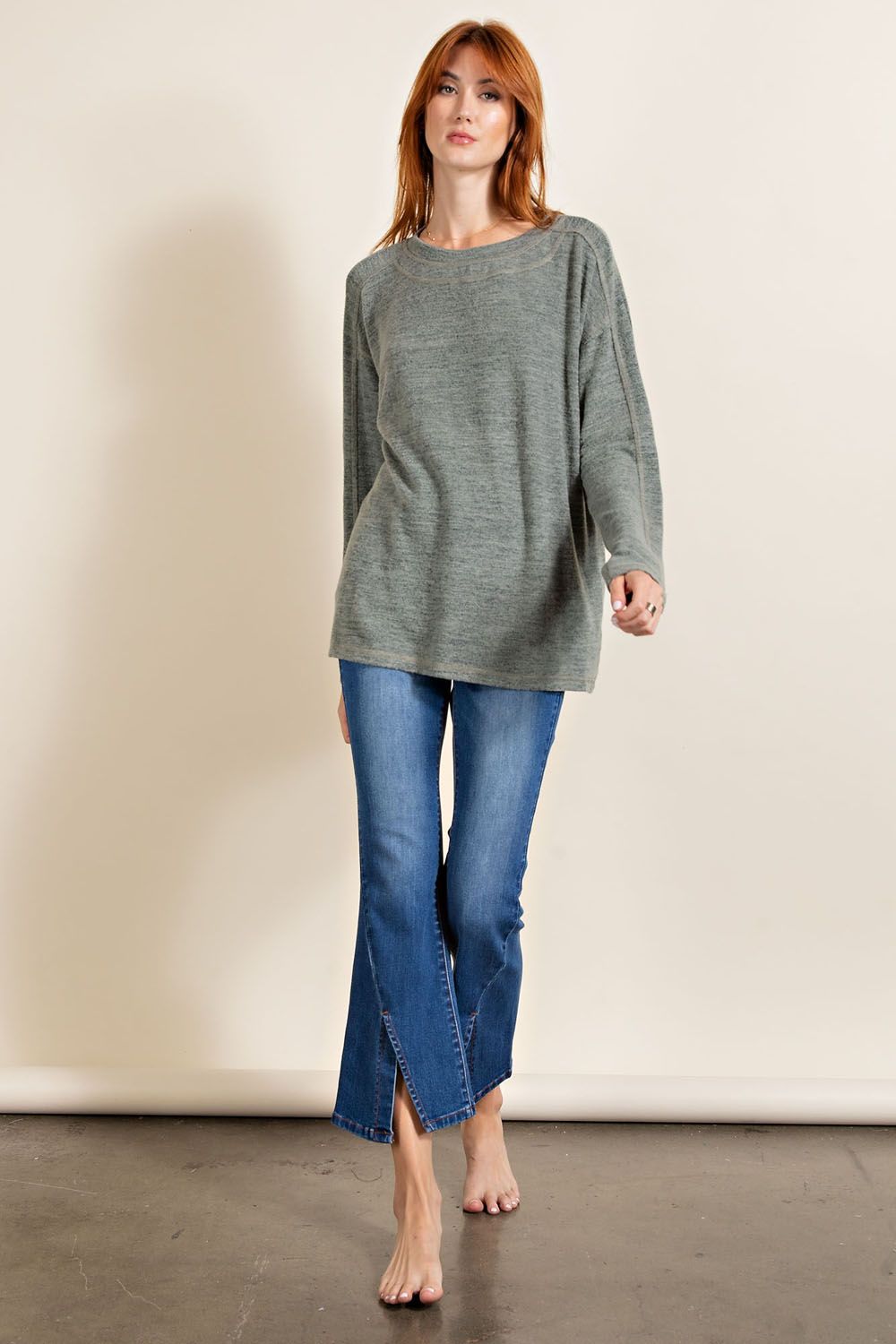 Haylie Brushed Tunic Top