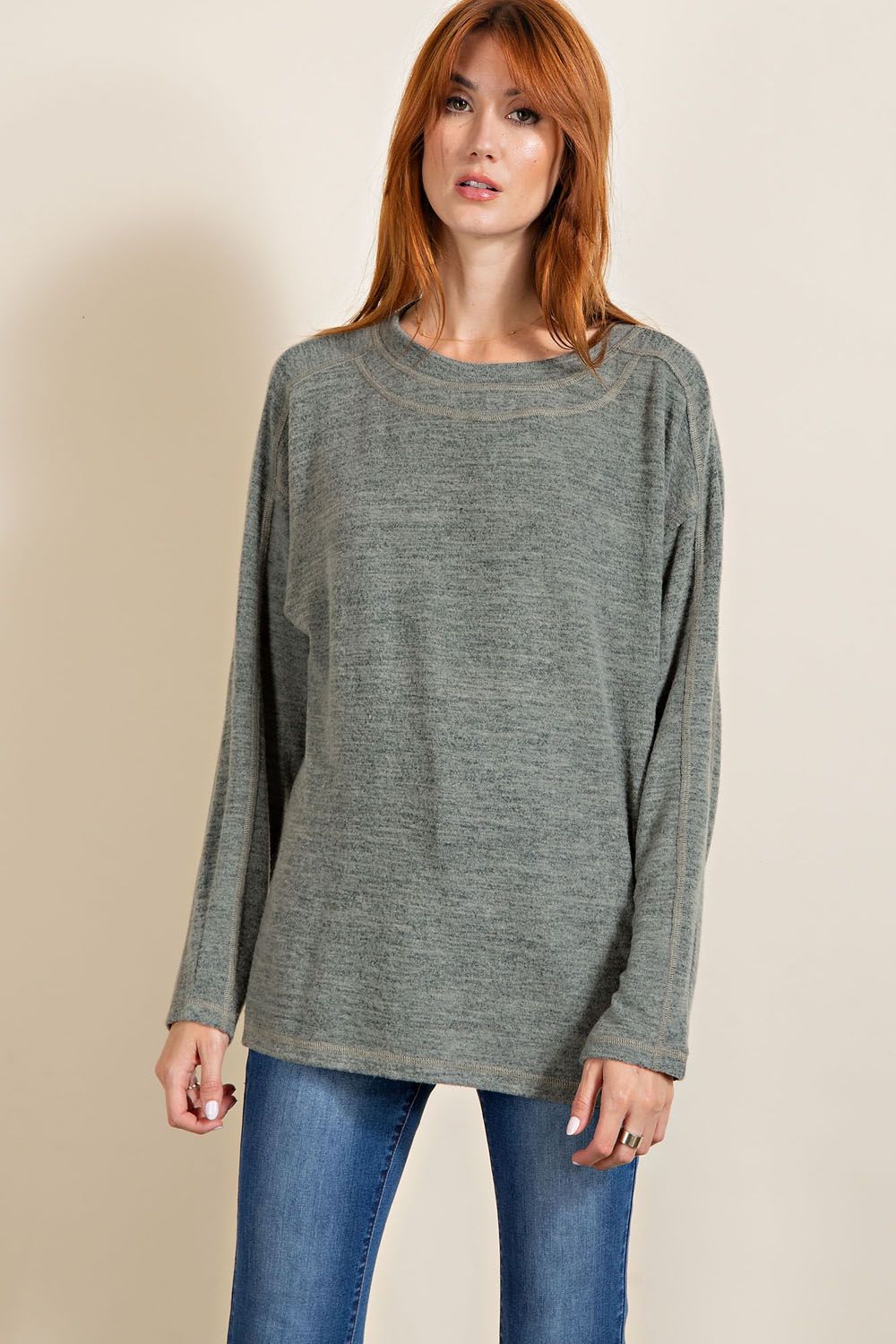 Haylie Brushed Tunic Top