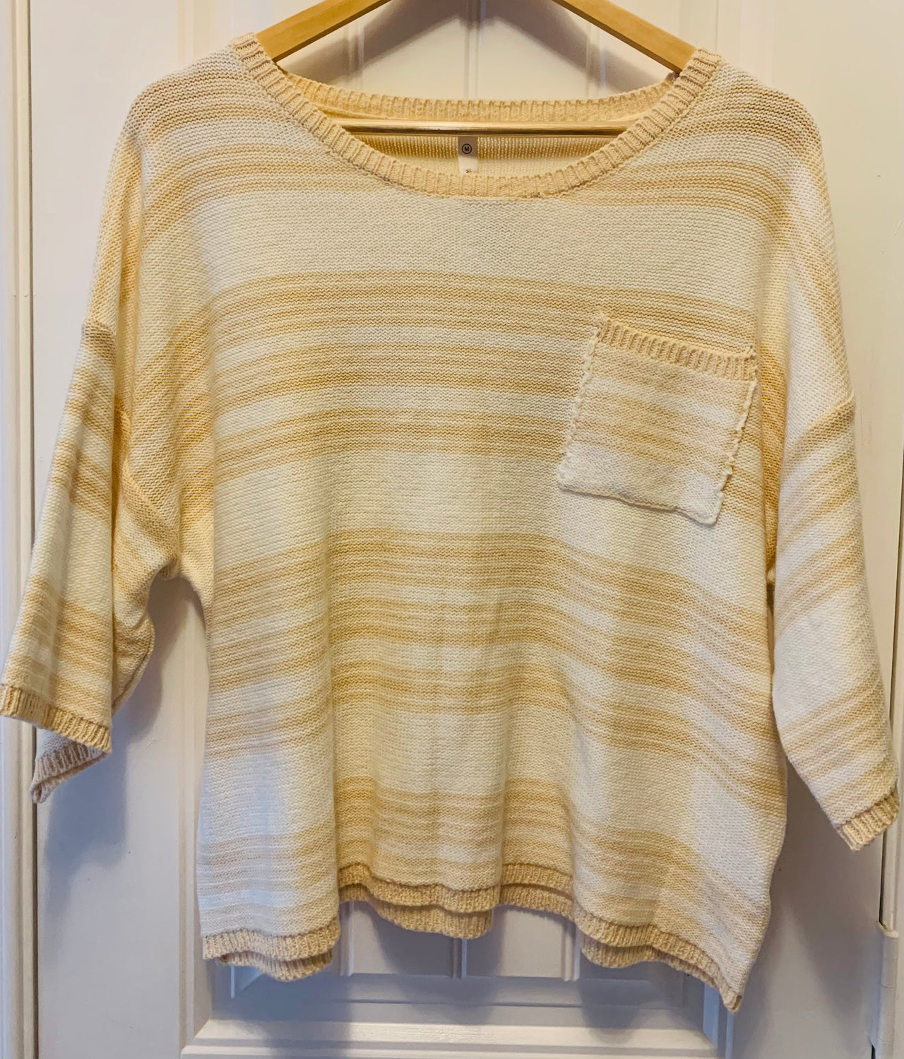 Wishlist Claire Striped Short Sleeve Sweater Tee