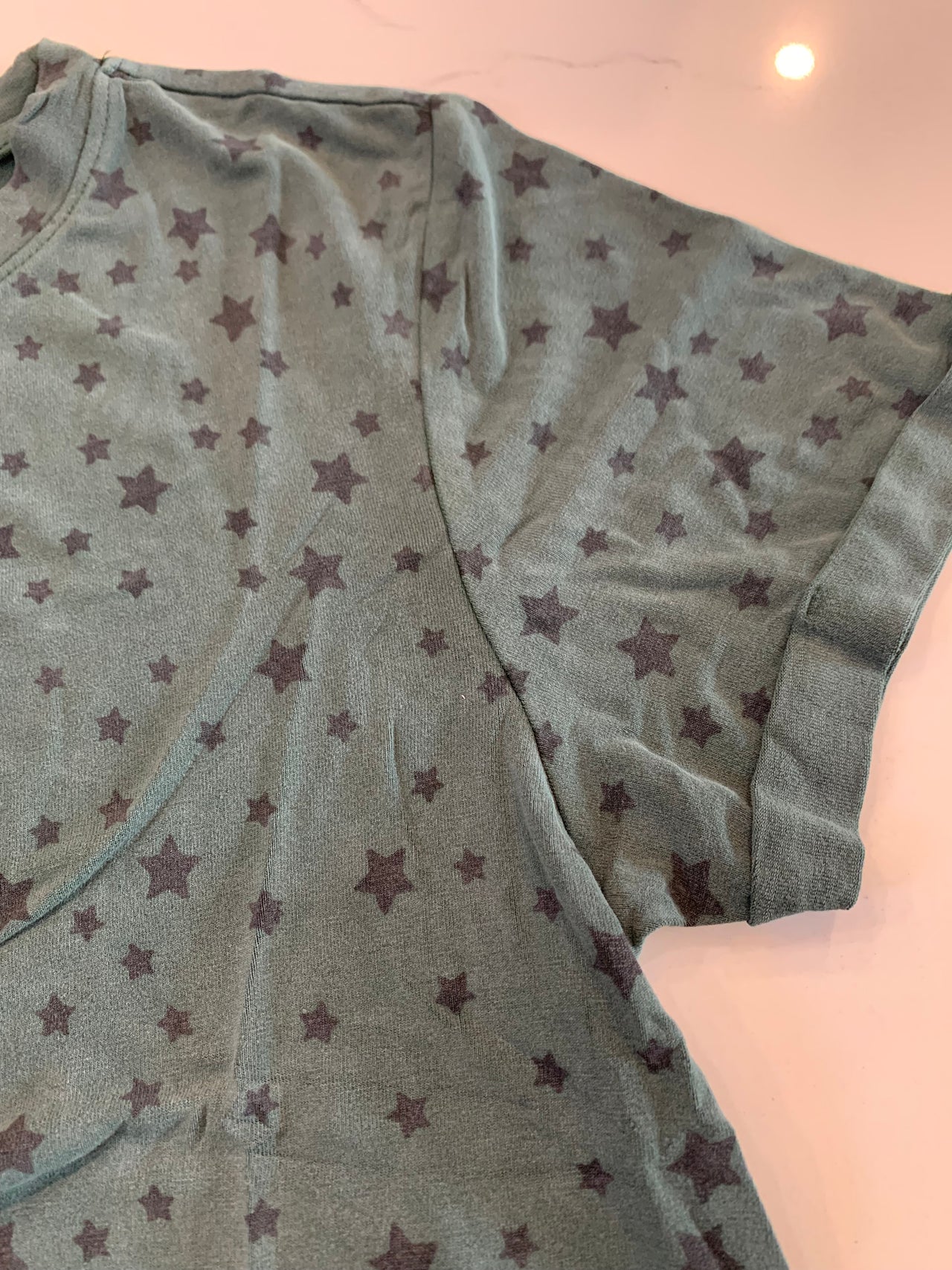 Paper Flower Star Tie Front Tee