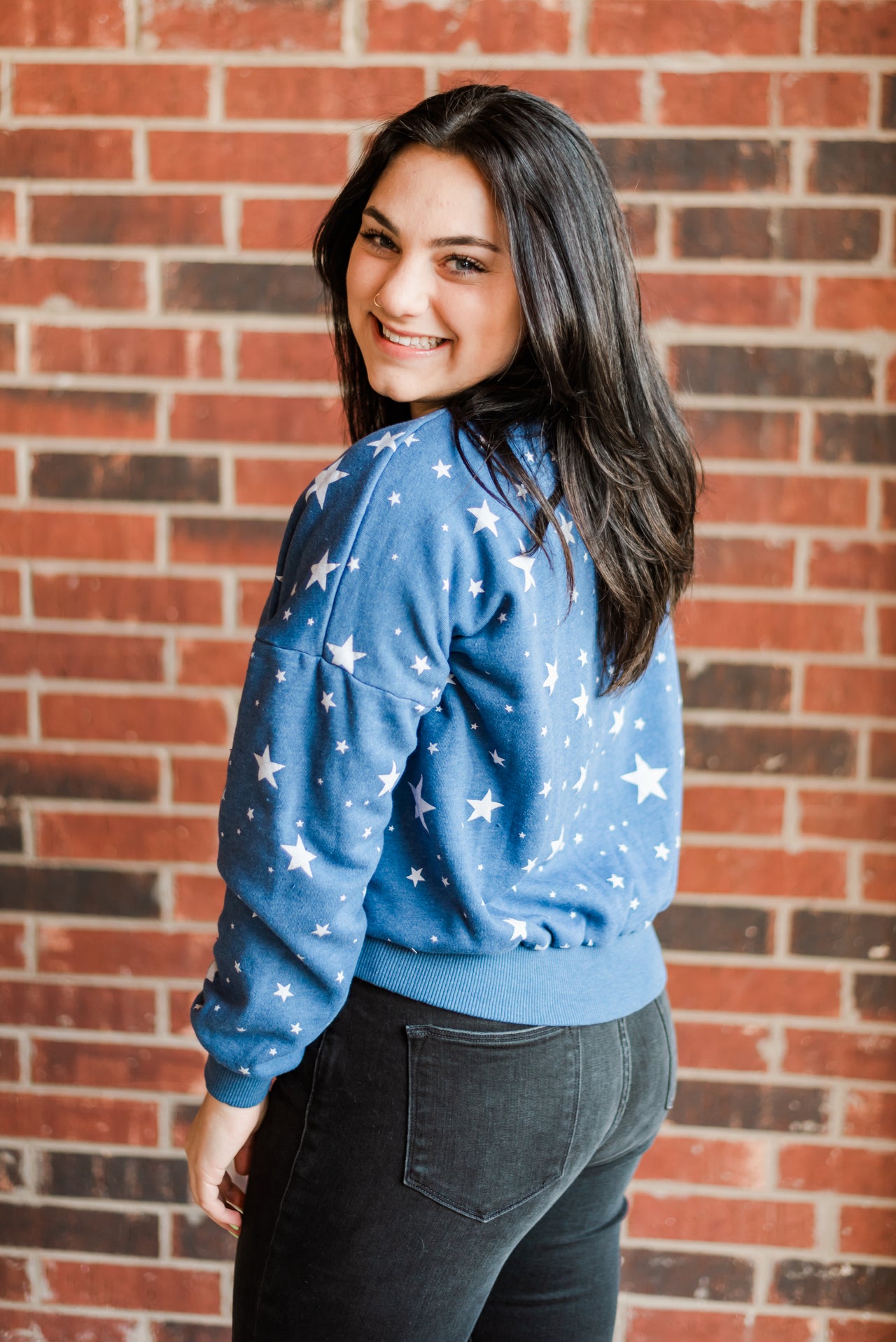 The Billie Star Print Sweatshirt