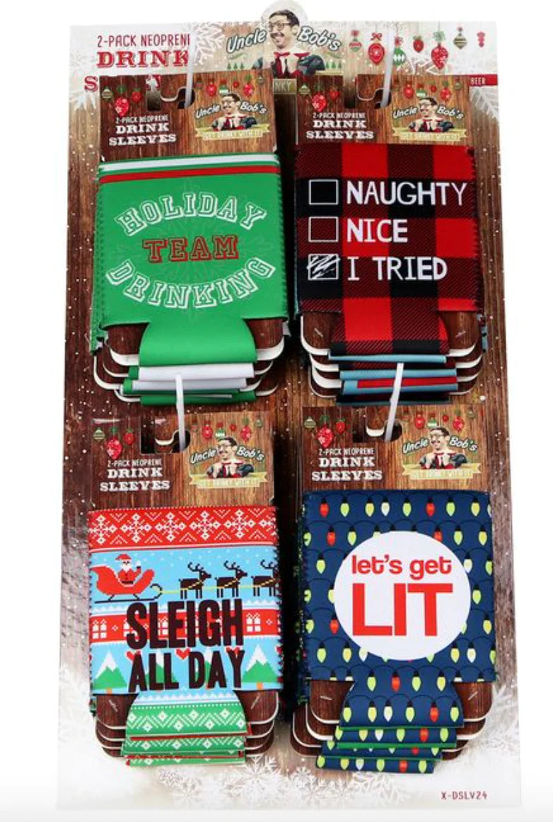 Holiday 2 Pack Drink Sleeve