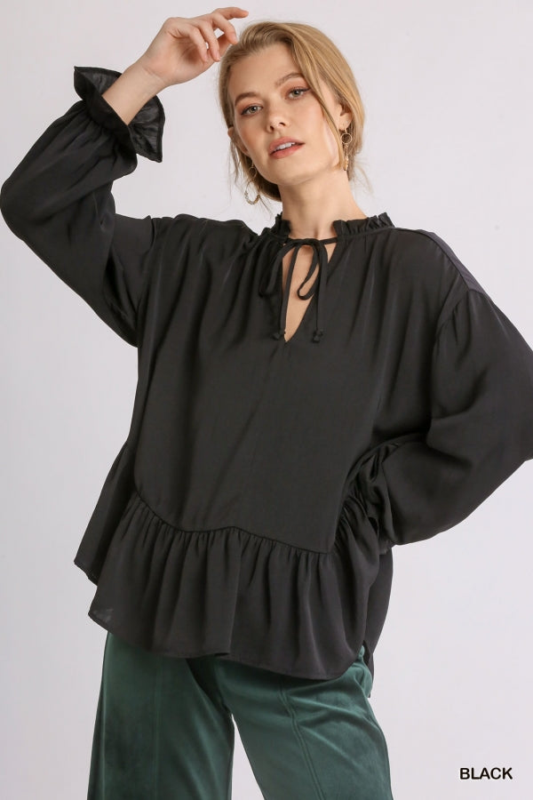 The Haylie Ruffled Hem Top