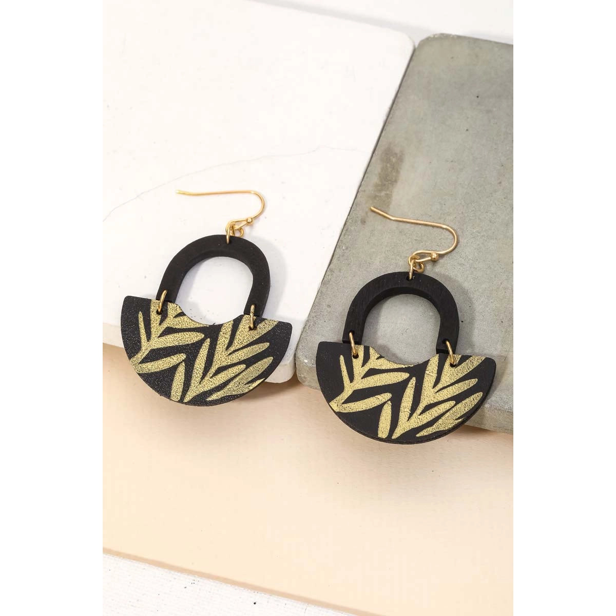 U Shaped Drop Earrings