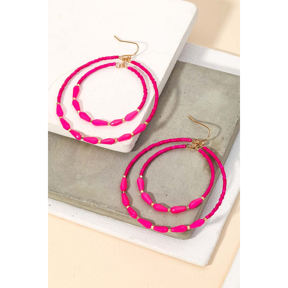 Beaded Drop Earrings