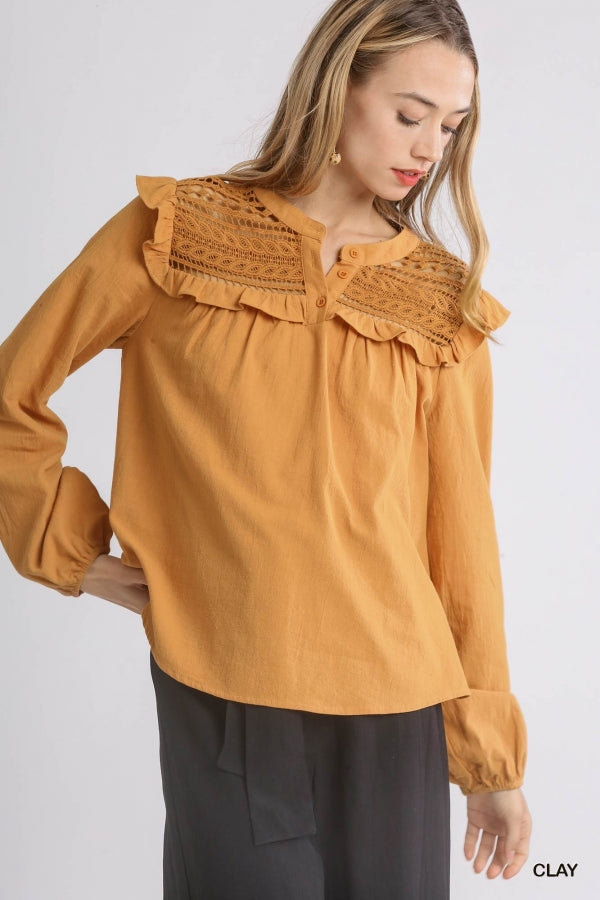 The Blaire Button Front Top