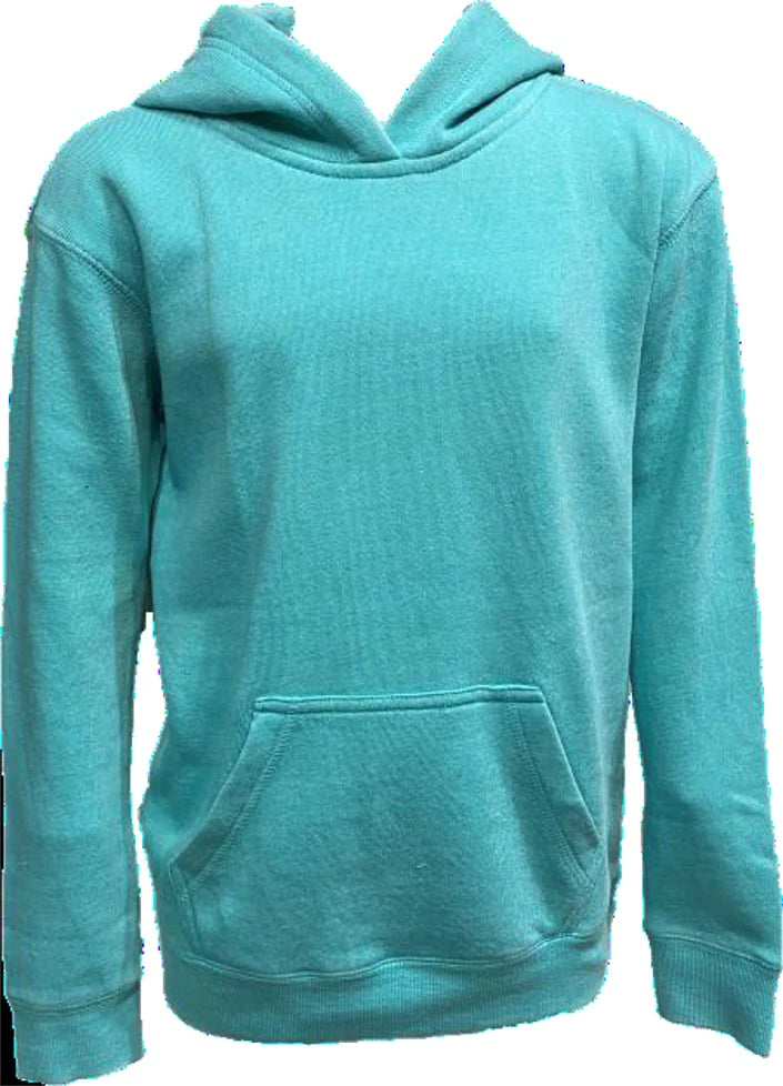 Sunny Turquoise Burnout Fleece Hoodie