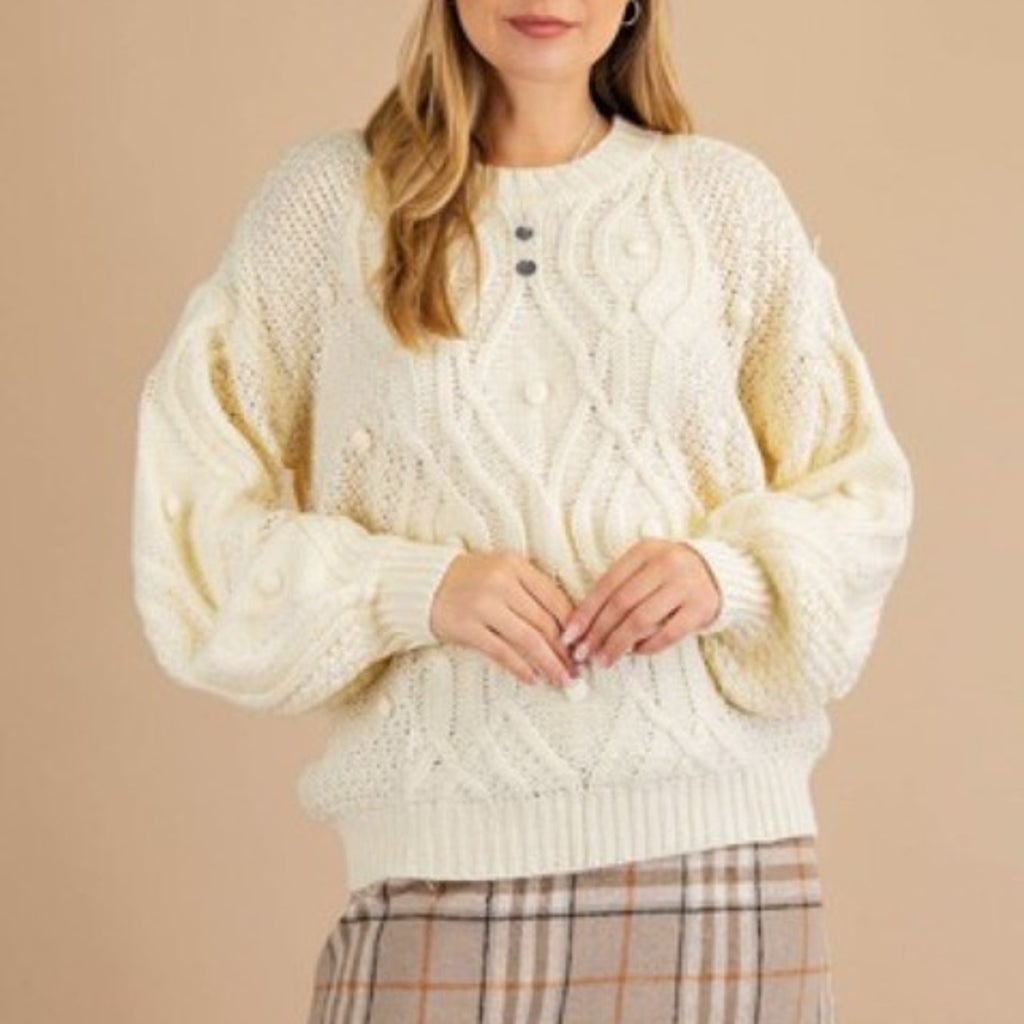 Kori Pom Pom Sweater