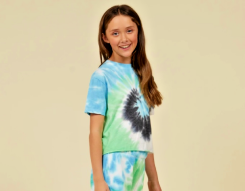 Vintage Havana Carnival Tie Dye Cropped Tee