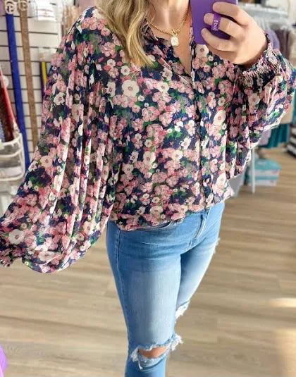 Flowy Floral Top